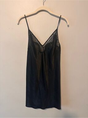 Victoria’s Secret Black Chemise Slip Dress